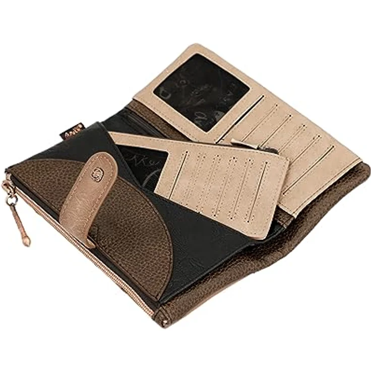 Anekke Geldbörse Shōen Set, 2-tlg. mit RFID-Blocker Schutz, Multicolor (braun/beige/schwarz) – Bild 7