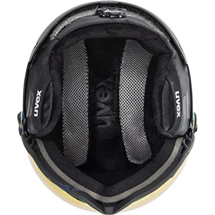 uvex wanted visor - robuster Skihelm für Damen und Herren - mit Visier - optimierte Belüftung - black matt - 54-58 cm – Bild 5