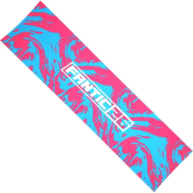 Fantic26 Stuntscooter Fantic26 Stunt-Scooter Griptape 58,5cm x 15,5cm Swirl Pink/Türkis, reißfestes/wasserfestes PVC Material, extra starker Kleber