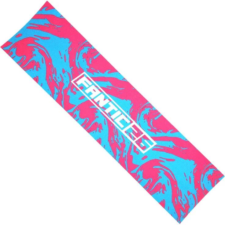Fantic26 Stuntscooter Fantic26 Stunt-Scooter Griptape 58,5cm x 15,5cm Swirl Pink/Türkis, reißfestes/wasserfestes PVC Material, extra starker Kleber – Bild 1