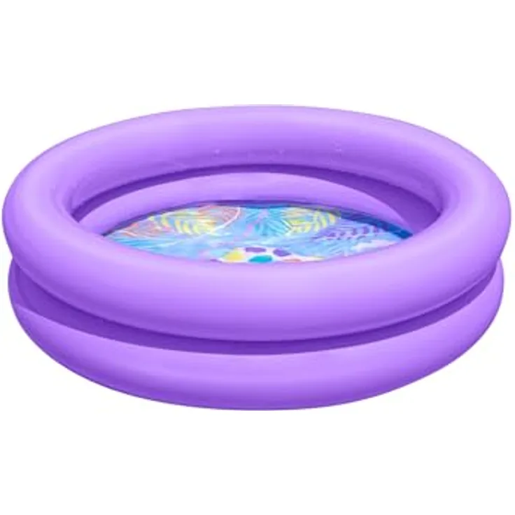 Bestway Planschbecken Ø 61 x 15 cm, strapazierfähiges PVC, 21 Liter Wasserkapazität, 2 Designs