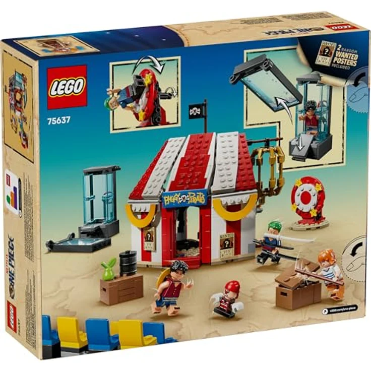 LEGO ONE Piece Zirkuszelt von Buggy dem Clown, interaktives Spielzeug mit 4 Minifiguren - Ruffy, Nami, Zoro, für Jungen und Mädchen ab 8 Jahren - 75637 – Bild 5