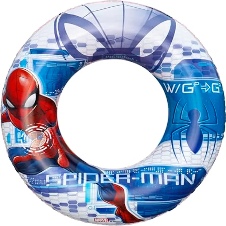Bestway Spider-Man Kinder-Schwimmring Ø 48 x 11 cm, aufblasbarer Schwimmreifen, Farb- und Ausbleichschutz, Schwimmhilfe für Pool & Meer, für Kinder von 3-6 Jahren – Bild 4