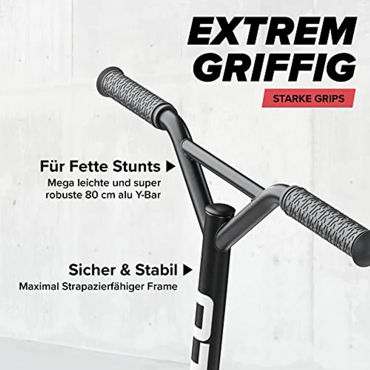 Apollo Stunt Scooter - Genius Pro | Robuster Kinder mit ABEC 9 Kugellager | Top Trick Roller, Tretroller, Starker Stuntroller | ab 6 Jahre | perfekt auch als Cityroller – Bild 3