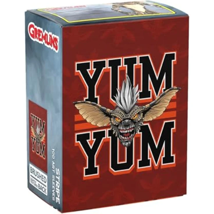 Dragon Shield Brushed Art Sleeves Gremlins Stripes, 100 CT - Premium TCG Sleeves für Pokemon, Flesh & Blood, One Piece & Magic: The Gathering, Matte Oberfläche für verbessertes Mischen – Bild 1