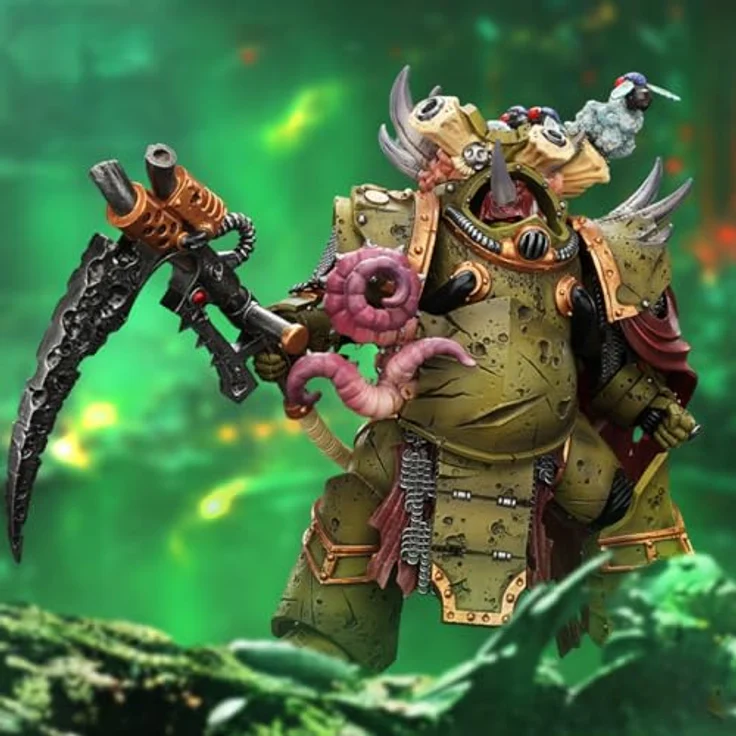 Joy Toy Warhammer 40k Actionfigur 1/18 Death Guard Deathshroud Terminator 2, 14 cm mit Manreaper und Plaguespurter Gauntlet – Bild 2