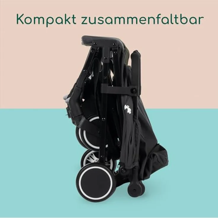 BEBE CONFORT Bebeconfort Soko Superkompakter Kinderwagen, 0-15 kg, Mineral Green, Einhändiges Klappsystem, Leichtgewichtig – Bild 5