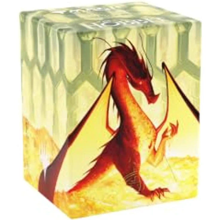 Gamegenic MTG Der Hobbit Bastion 80+ XL Kartenbox, robuste Deckbox für bis zu 80 Karten mit Smaug-Motiv – Bild 1
