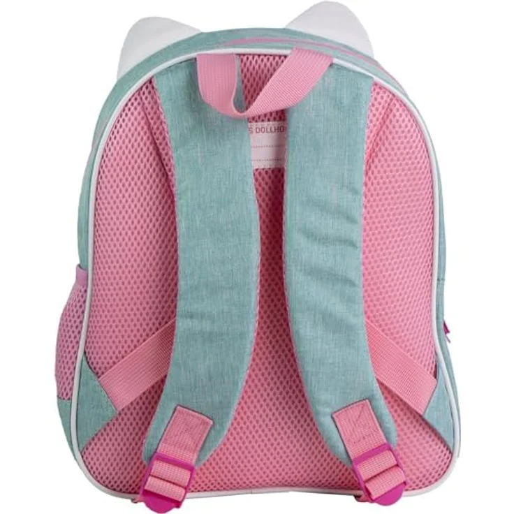 Cerda Gabbys Puppenhaus Rucksack, 30 cm Kindergartenrucksack aus strapazierfähigem Polyester, lila – Bild 2