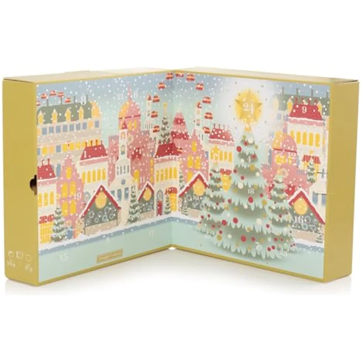 Yankee Candle - Adventskalender Buch 2024 | 12 Votivkerzen | 12 Teelichter | 1 Teelichterhalter | Passport to the Holidays, Exklusive Duftvielfalt, Edles Design, Perfektes Geschenk, Hochwertige Verarbeitung – Bild 2