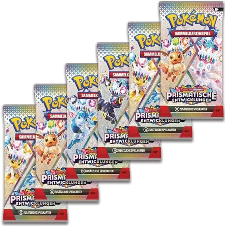 Pokémon Boosterbundle Karmesin & Purpur – Prismatische Entwicklungen (6 Boosterpacks) – Bild 4