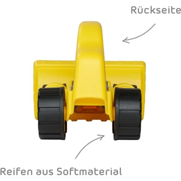 BIG Power Worker Griffy Bagger, Baustellenfahrzeug für Kleinkinder mit ergonomischem Griff, Soft Rädern und leicht zu reinigen, ab 12 Monaten – Bild 3
