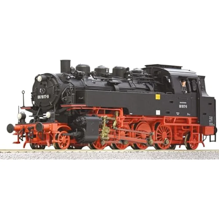 Roco 7110027 H0 Dampflok 86 1617-9, Dampflokomotive der DR mit 1.000 PS und 70-80 km/h Höchstgeschwindigkeit – Bild 4