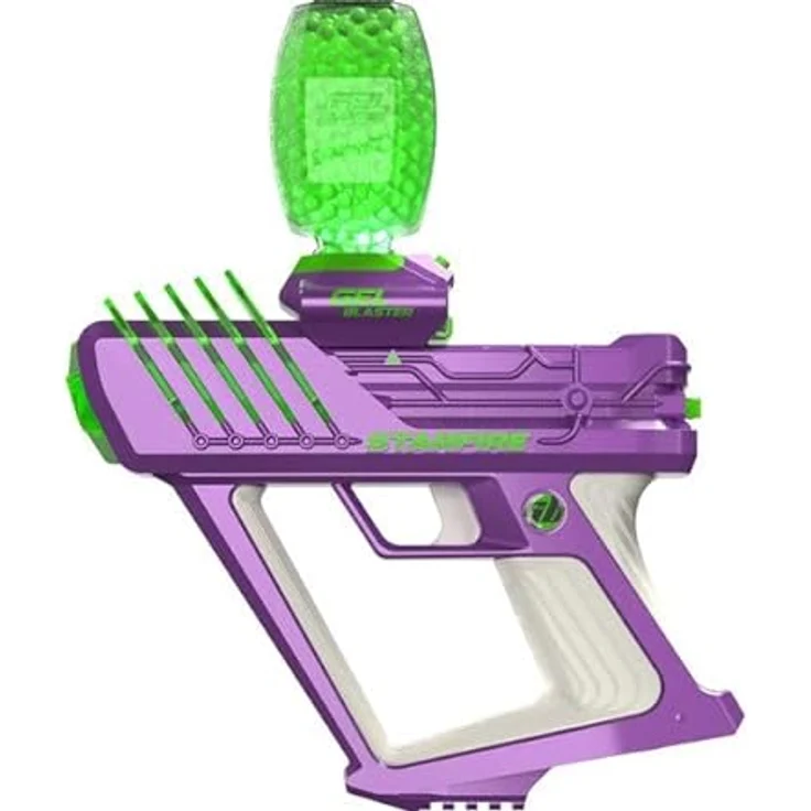 Gel Blaster Starfire - 10.800 Schuss, verlängerte Reichweite von 30+ Metern - Halb- und Automatikmodus - Geschenk für Teenager, Gadgets für Männer - 800 schussbereite Kugeln – Bild 1