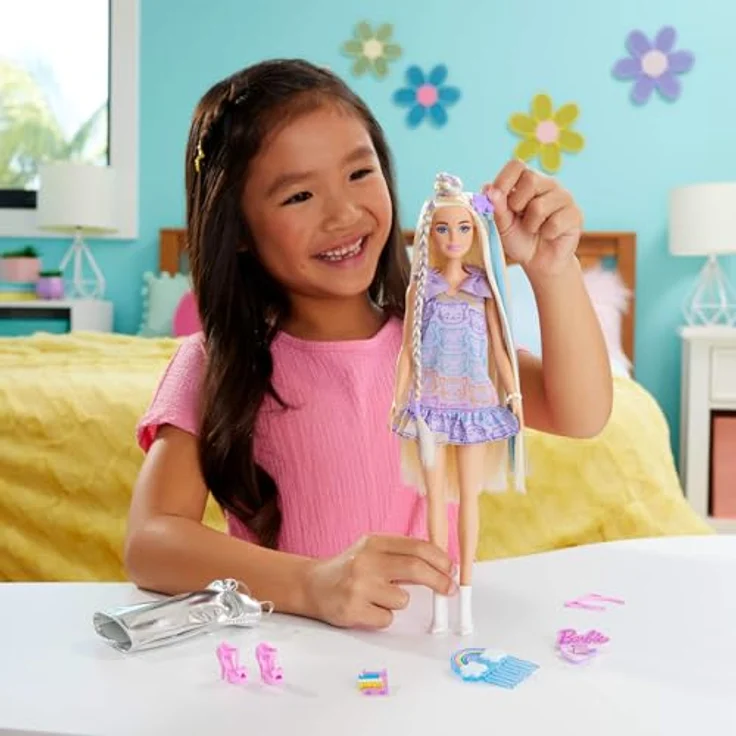 Barbie Anziehpuppe Fun & Fancy, extra langem blondem Haar und 2 Looks – Bild 2