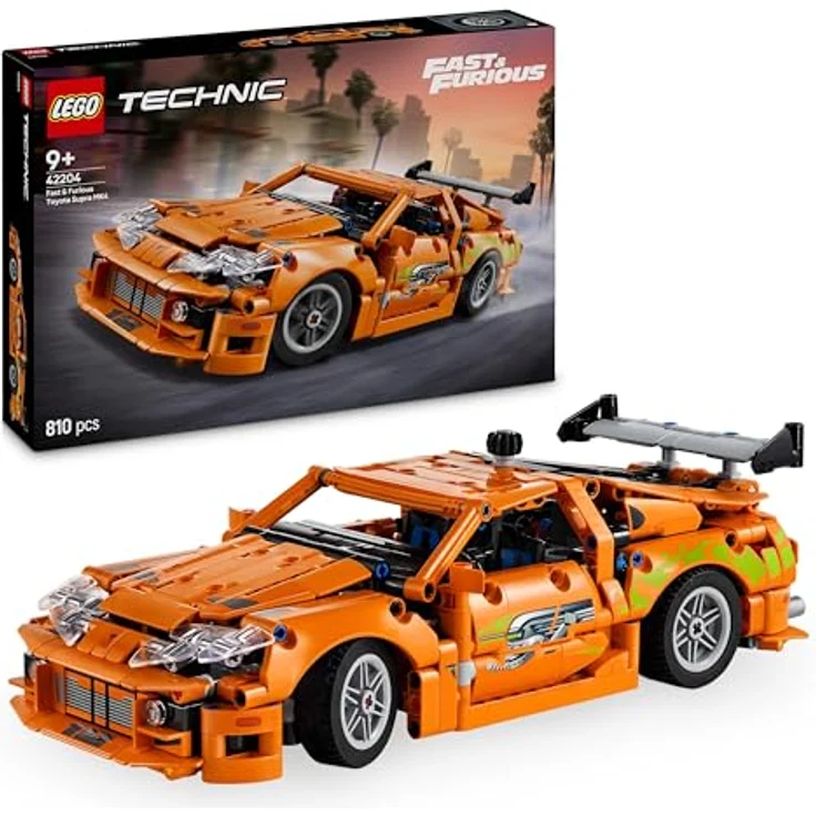 LEGO Technic Fast and Furious Toyota Supra MK4 - Spielzeug Auto - Mit 6-Zylinder-Motor & aufklappbaren Türen - Modell Set für Jungen und Mädchen ab 9 Jahren - Geschenkidee zum Geburtstag 42204 – Bild 1