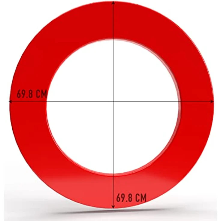 Unicorn Professional Heavy Duty Dartboard Surround, schützender Wandrahmen für Dartboards, schwarz – Bild 3