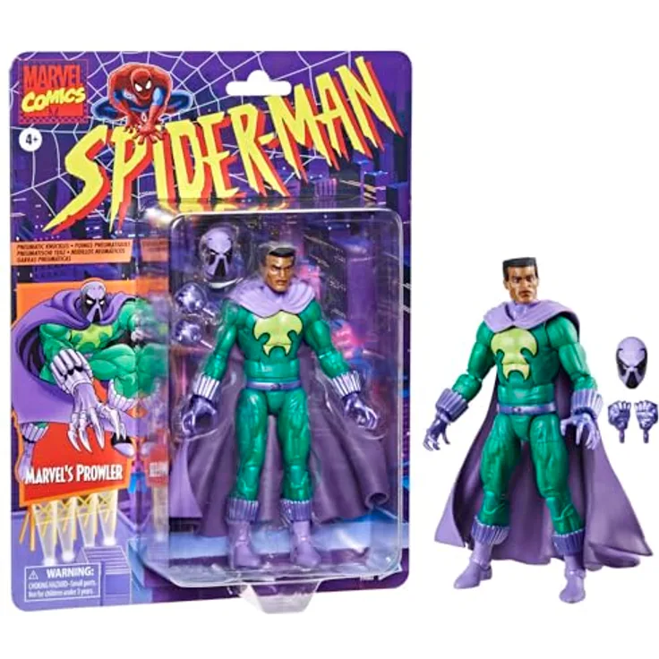 Marvel Legends Series Marvel's Prowler, 15 cm Action-Figur mit beweglichen 20 Punkten und abnehmbarer Maske aus der Serie New Spider-Man