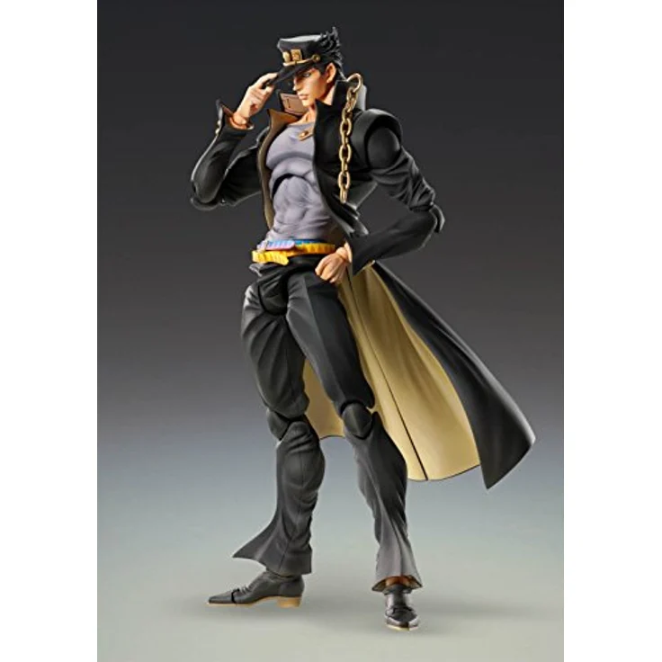 Medicos JoJo's Bizarre Adventure: Jotaro Kujo Big Super Action Statue, bewegliche Sammelfigur mit 250 mm Höhe und Zubehörteilen – Bild 2