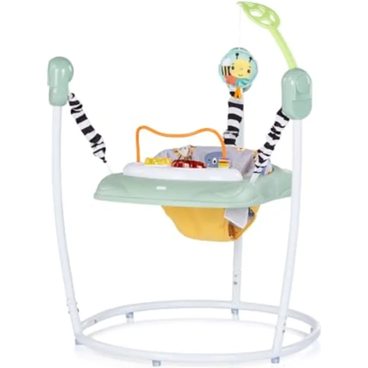 Chipolino Hopser Jumpy Car, Musikpanel mit Licht und verstellbarem Sitz, geeignet für Babys ab 6 Monaten, grün