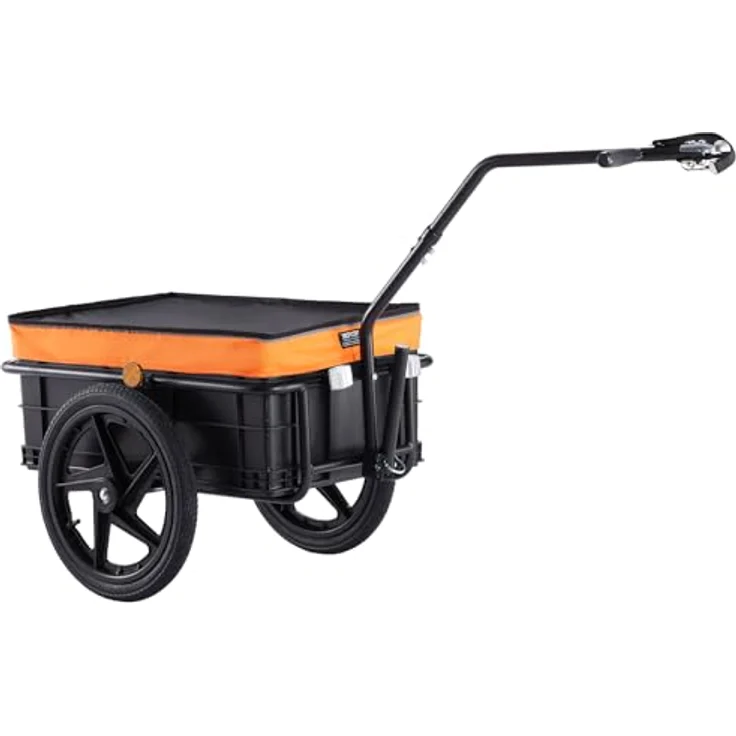 VEVOR Fahrradanhänger, Transportanhänger mit 40 kg Tragkraft, faltbar, wasserdichte Abdeckung, Universalkupplung, 40,6 cm Räder, passend für 640-711 mm Fahrradräder – Bild 1