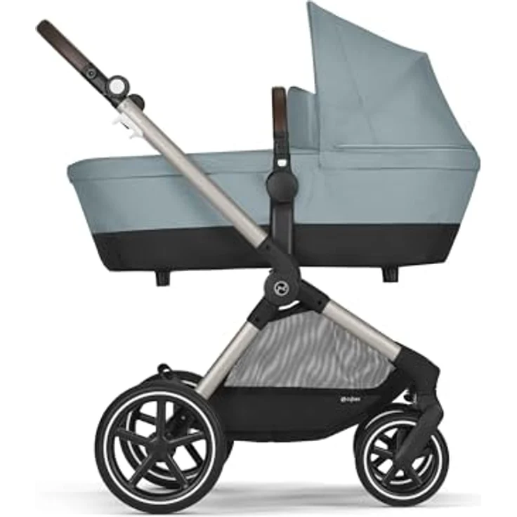 Cybex Gold Kinderwagen EOS Lux 2-in-1, Reisesystem, Stormy Blue, Ab Geburt bis 22 kg (ca. 4 Jahre) – Bild 3