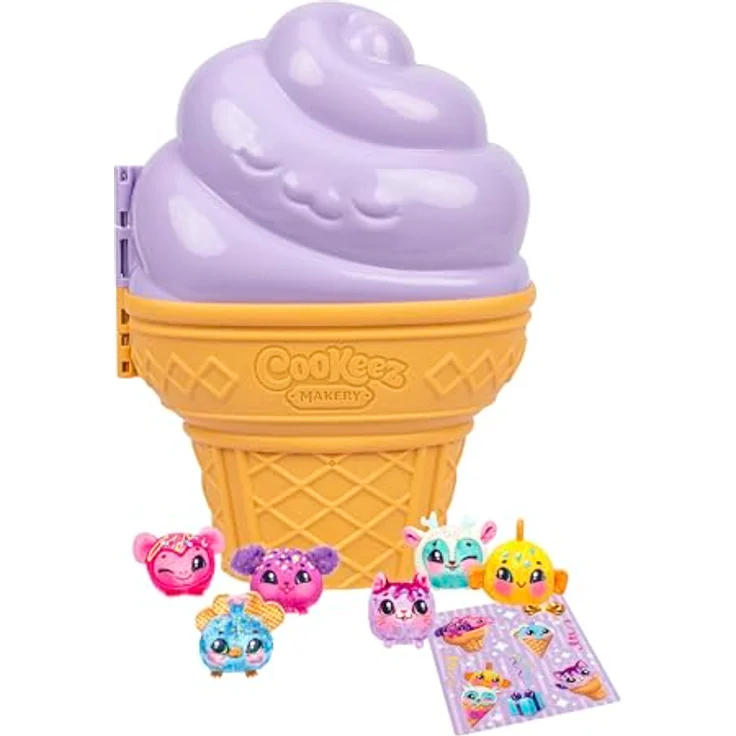Moose Cookeez Makery Yum Yumz Multi-Pack S2, Sammelbox mit 6 exklusiven Plüschfiguren in Eiskugel-Form – Bild 6