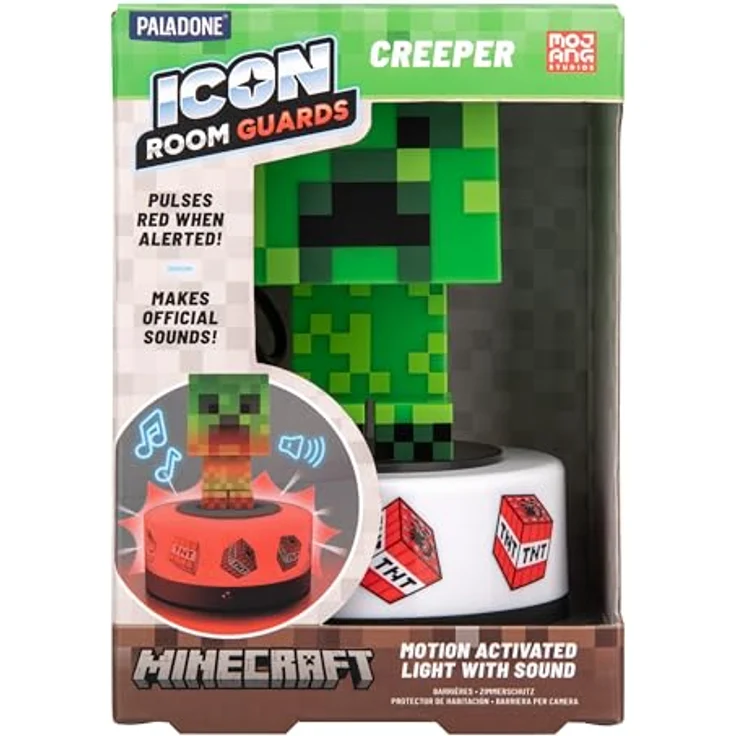 Paladone Products Paladone Icons Room Guards Minecraft Creeper, Sammelfigur für Fans der Minecraft-Serie – Bild 5