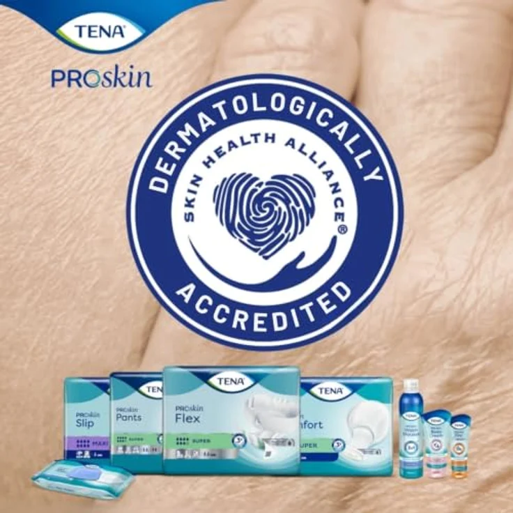 TENA Slip Super L, Inkontinenzhose mit hoher Saugstärke und atmungsaktiver Außenseite, 30 Stück – Bild 6