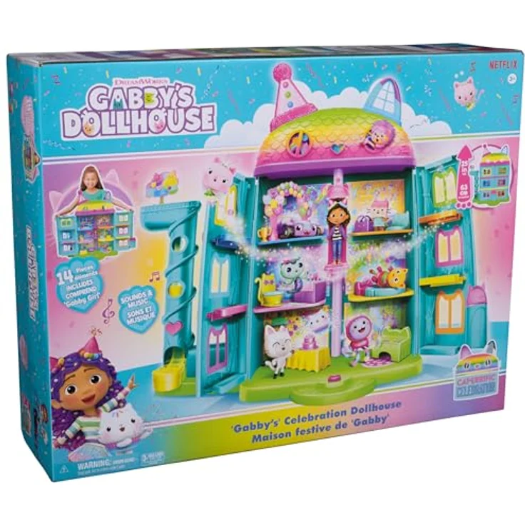 Spin Master Spielwelt Gabby's Dollhouse – Gabby's Purrfect Puppenhaus (Celebration) – Bild 2