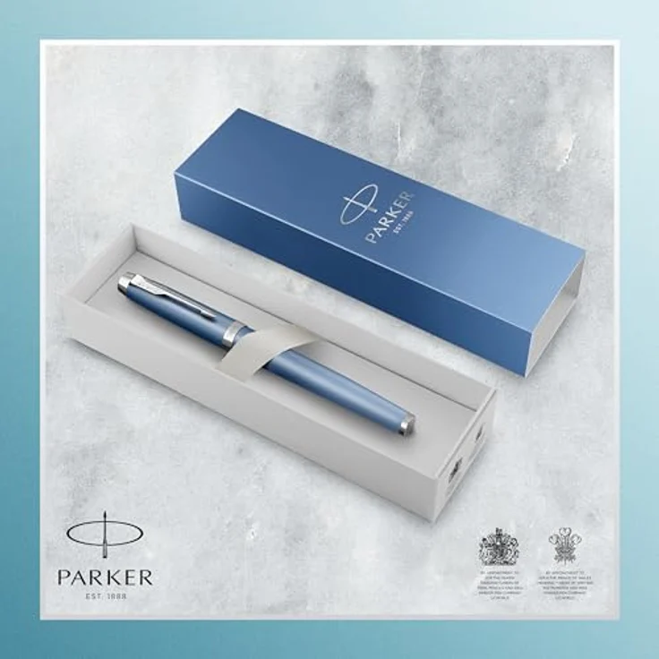 Parker Pen Parker IM Rollerball, elegant blauer Schreibstift für kreative Momente und Notizen – Bild 6