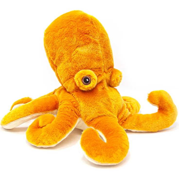 Nature Planet Re-PETs L - Kuscheltier Tintenfisch, weiches Kuscheltier mit liebevollen Details