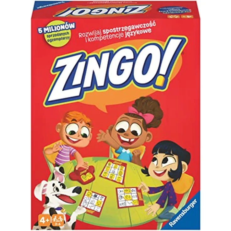 RAVENSBURGER Zingo!, interaktives Brettspiel für Kinder ab 4 Jahren, fördert Lesen, 2-6 Spieler – Bild 2