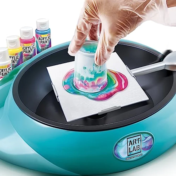 Canal Toys Studio Peinture Pouring Art, Acrylgießen Set zur Fluidmalerei, kreative Kunsttechnik – Bild 6