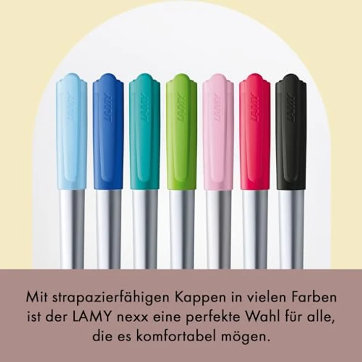 LAMY Füllfederhalter LAMY Füller nexx black Feder M, ergonomisches Design, Aluminiumkörper. – Bild 6