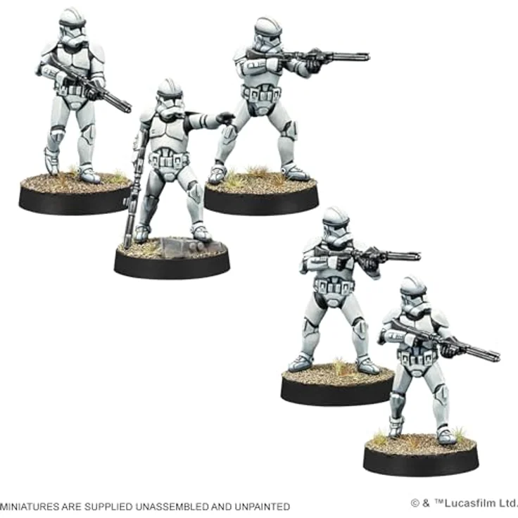 Atomic Mass Games Star Wars Legion Clone Trooper Markemen, Klontruppen-Scharfschützen-Miniaturen Set mit 11 Figuren und DC-15 Blastergewehr – Bild 3