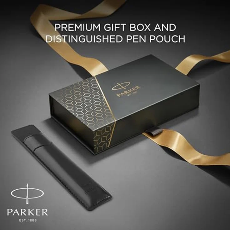 Parker Pen IM Geschenkset, Füllfederhalter und Kugelschreiber in eleganter Geschenkbox, Silber, 2er Set – Bild 3