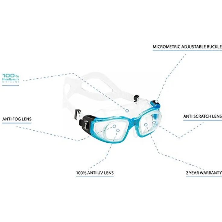 Cressi Galileo Unisex Schwimmbrille, mit Gehärtetem Glas – Bild 2