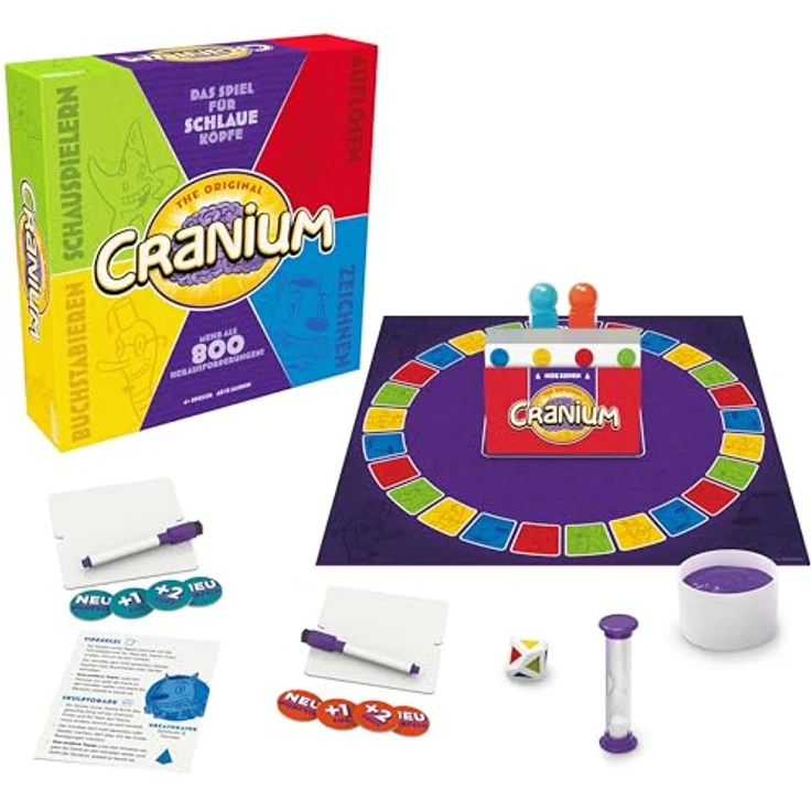 FUNKO GAMES Cranium Original, Partyspiel für 4+ Spieler, 800 Herausforderungen, ab 12 Jahren, Gesellschaftsspiel auf Deutsch, 45 Minuten Spieldauer – Bild 3