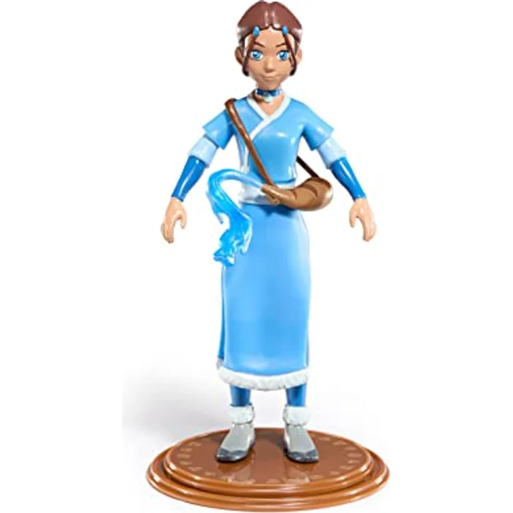 Noble Collection Avatar The Last Airbender Bendyfigs Biegefigur Katara, 18 cm, aus PVC und ABS, flexibel in vielen Positionen – Bild 7