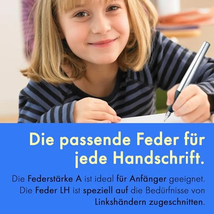 LAMY Füller nexx 087 BLAU Stärke A, ergonomisch und leicht mit polierter Edelstahlfeder – Bild 6