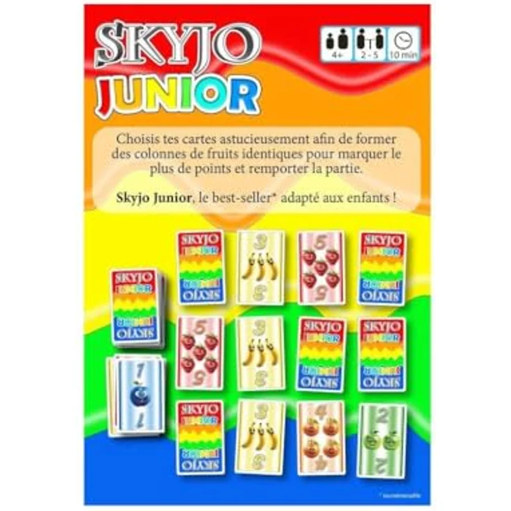 Magilano Blackrock Skyjo Junior, Kartenspiel für Kinder mit einfachen Regeln und schnellem Spielverlauf – Bild 4