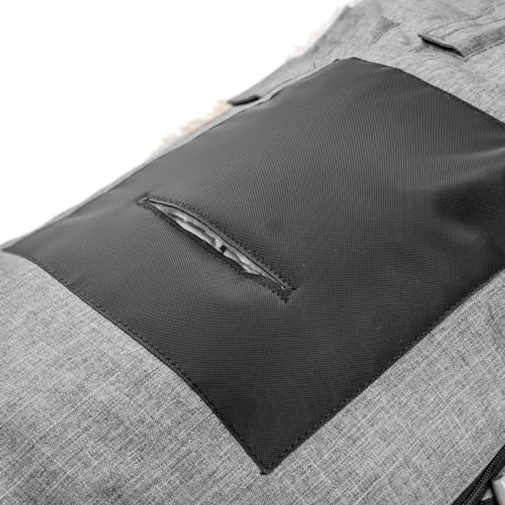 Fellhof Lammfell-Fußsack Cortina Filz, Fußsack für Kinderwagen & Buggy, 100 % Merino-Lammfell, hellgrau, waschbar bei 30 °C – Bild 4