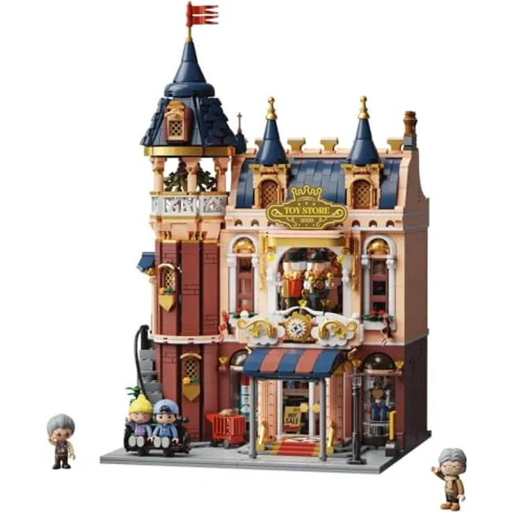 PANTASY Bauset Le Magasin de Jouet (85031), dreistöckiges Spielzeugladen-Modell mit 2850 Teilen, Höhe 42 cm, für Kinder ab 6 Jahren
