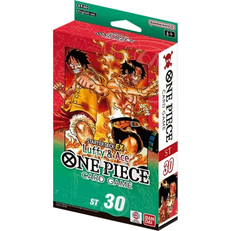 Bandai One Piece ST30 Luffy & Ace Starter Deck EX, 51 Karten, spielbereit, Englisch