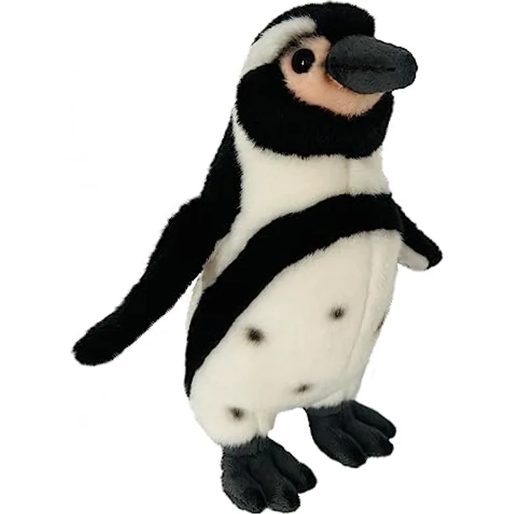 Hermann Teddy Humboldt-Pinguin 25 cm, Kuscheltier mit recycelter Füllung, Plüschtier in Premium-Qualität