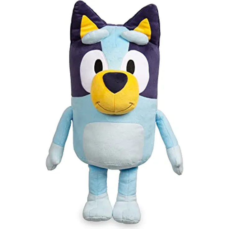 Bluey Jumbo Plush 40 Zentimeter Plüschtier Hund Farbe Blau, wie in der Kinderserie, weich und kuschelig, zum Umarmen und Begleiten Ihrer Kinder, Prominent (BLY05000)