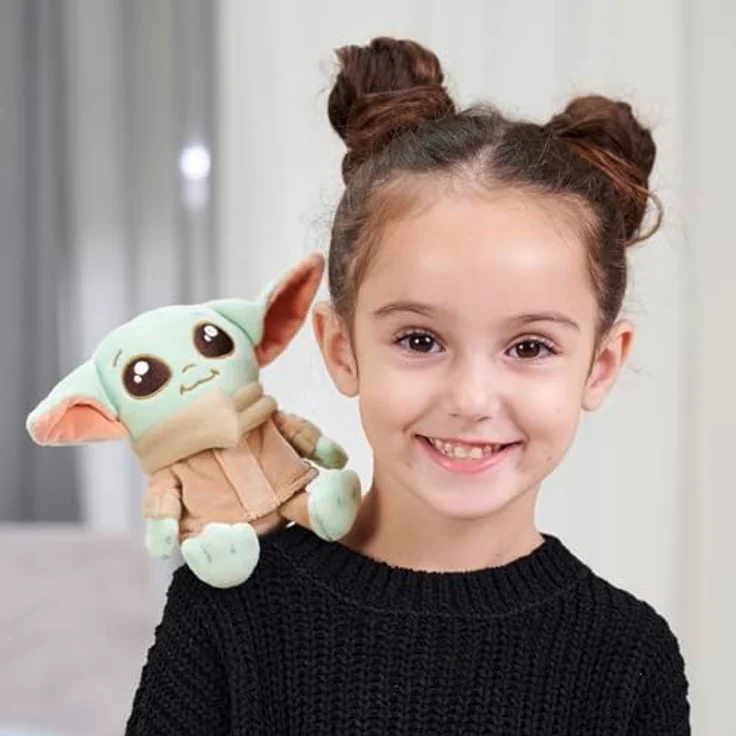 Simba Disney Mandalorian Grogu Schulter-Kuscheltier, 12 cm, magnetische Plüschfigur für Fans & Kinder ab 0 Jahre – Bild 5