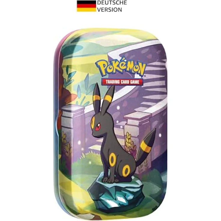 Pokémon Mini-Tin-Box Karmesin & Purpur – Prismatische Entwicklungen: Nachtara (2 Boosterpacks & 1 Münze) – Bild 1