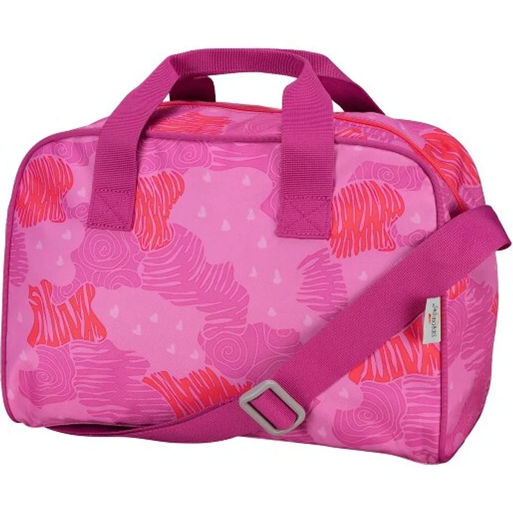 DerDieDas Sporttasche 35 cm, pink, 100% Polyester, Kinder Sporttasche, 35 x 16.5 x 24 cm